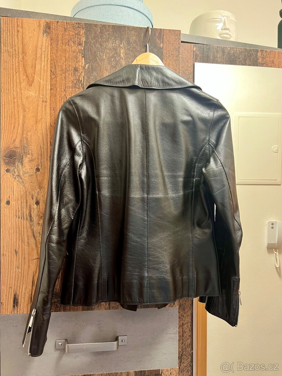 černá kožená bunda - 2