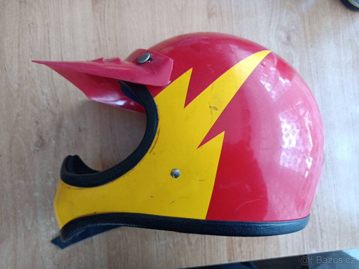 Retro Motokros Helma Přilba - 2