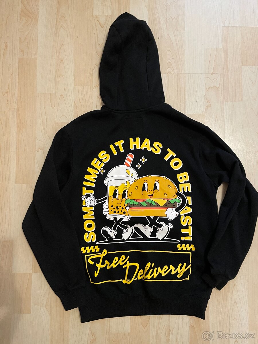 Černá chlapecká mikina, vel. S, 164/170 - 2