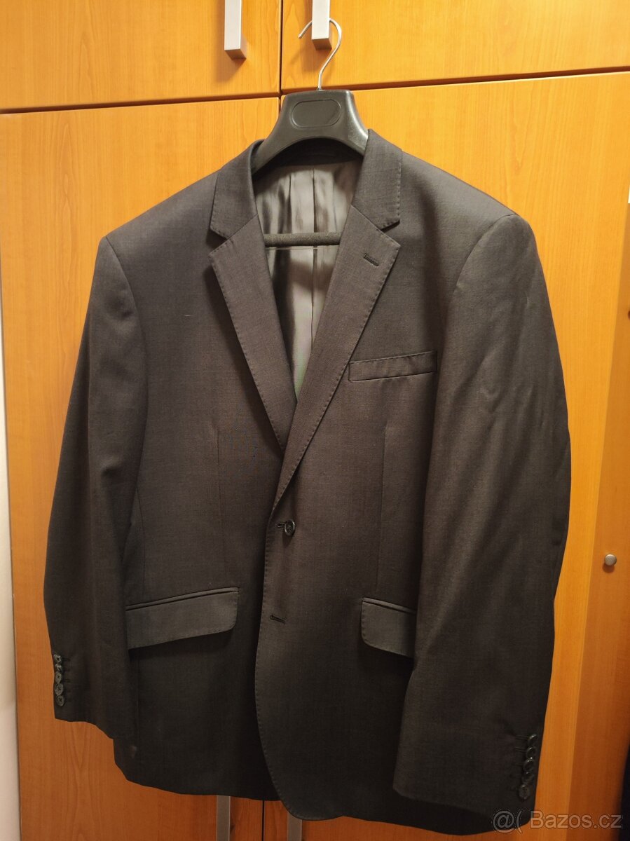 Pánský oblek T. M. Lewin - šedo-černý - 2