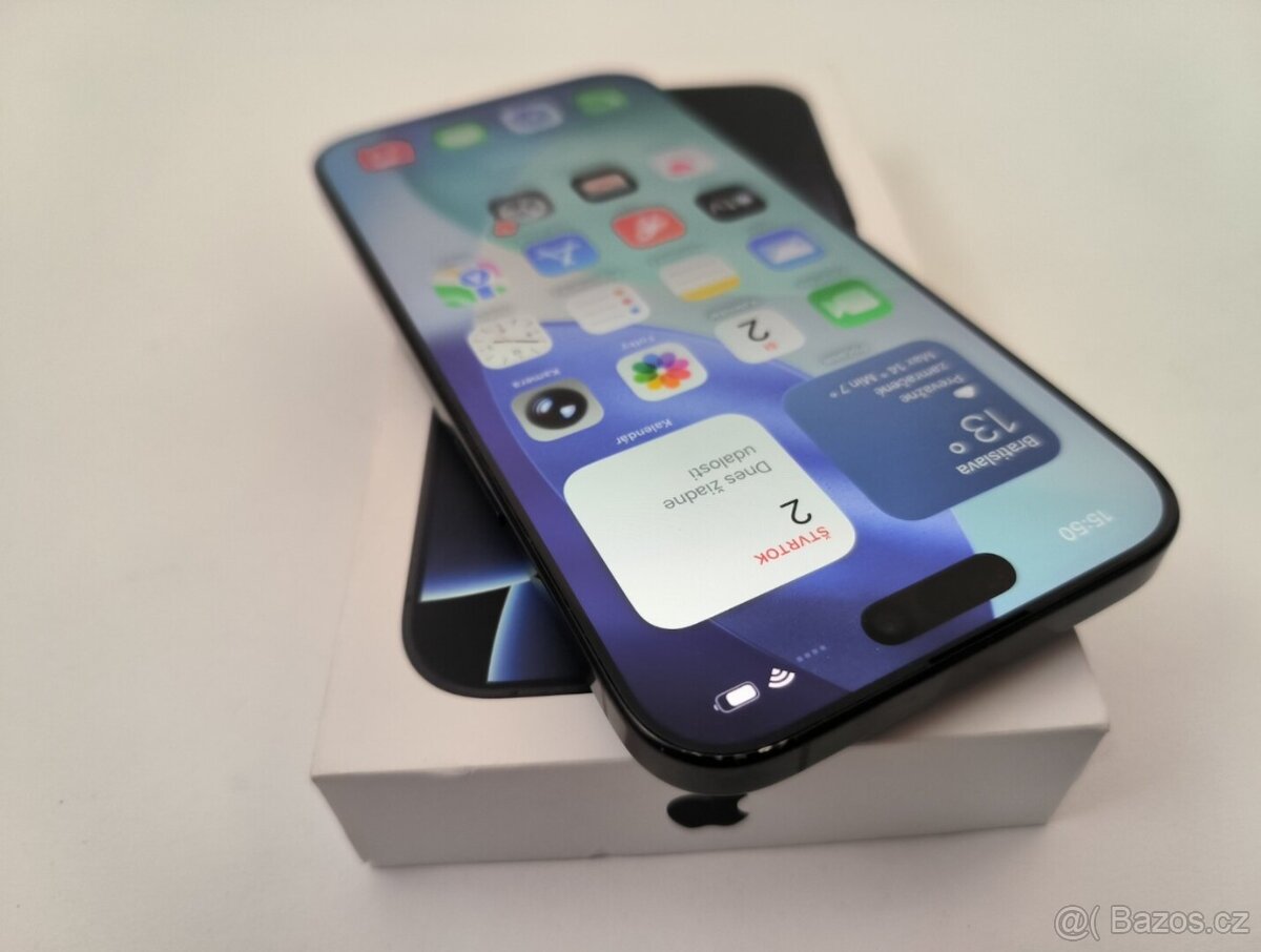 apple iphone 16 PRO MAX 256gb Black Titanium / Batéria 90% - 2