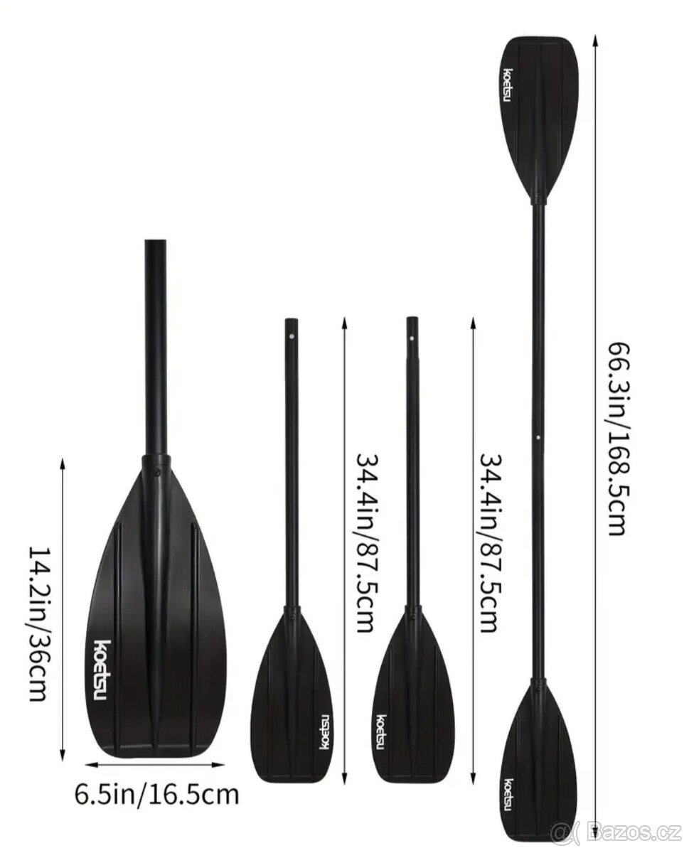 Obojstranné veslo na padlboard - 2