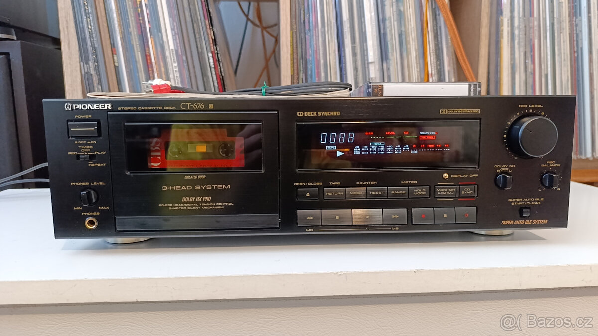 PIONEER CT-676 Stereo Cassette Deck/3 Head/AutoBLE - 2