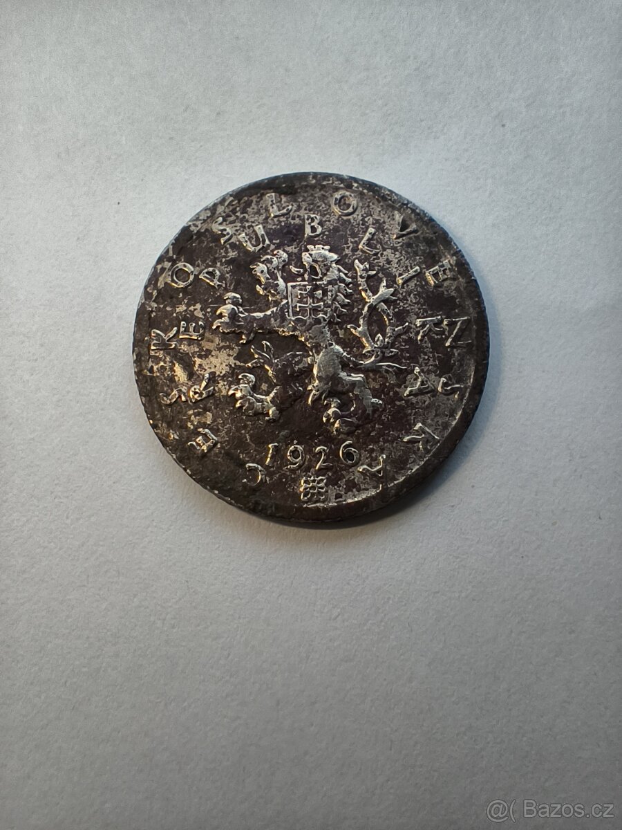 50 Haléř 1926 , VELMI VZÁCNÝ - 2