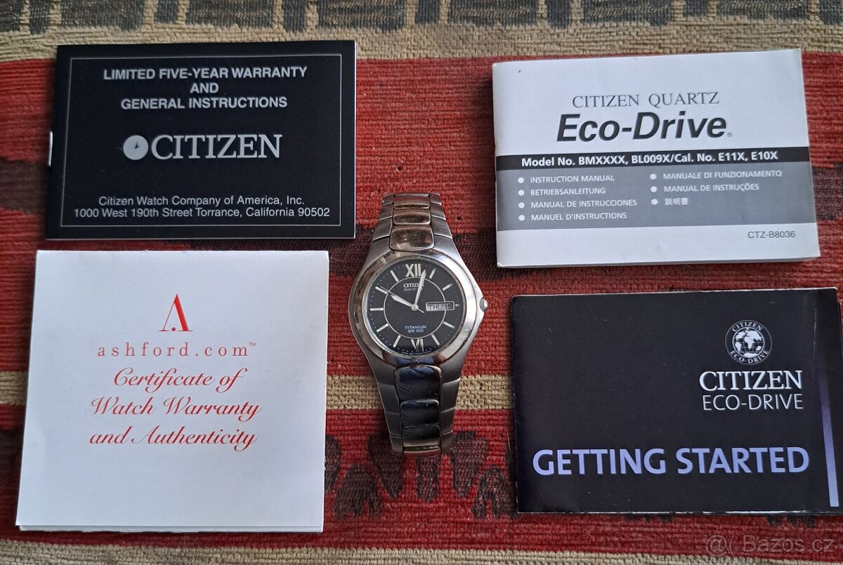 Hodinky CITIZEN Eco-Drive, Titanium WR100 - 2