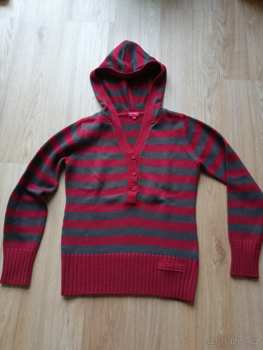 dámský svetr s kapucí vel. S - 2