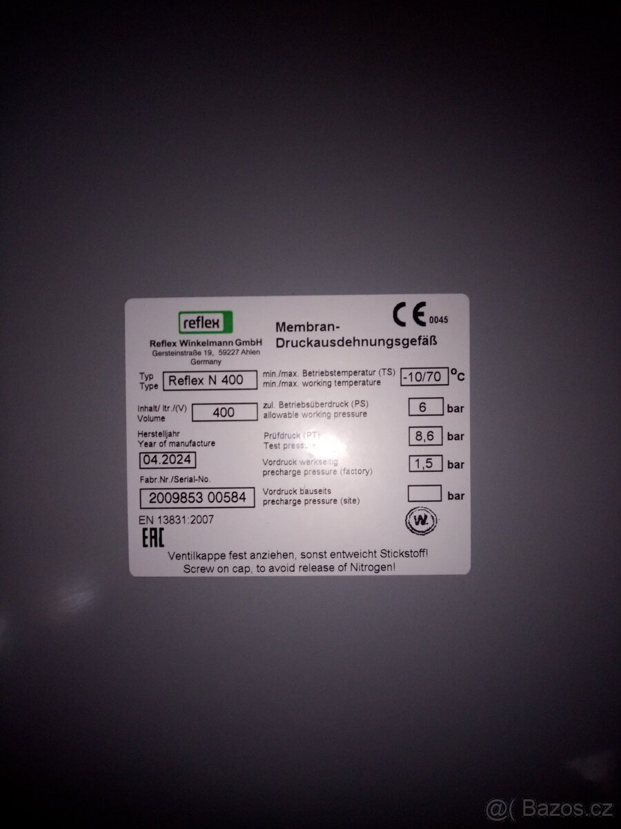 Expanzní nádoba reflex - 2