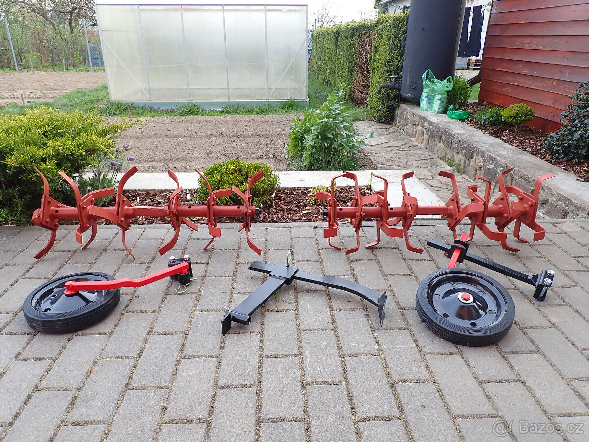 vari - rotavátor, vodící kolo, radlička + nosič // NOVÉ - 2