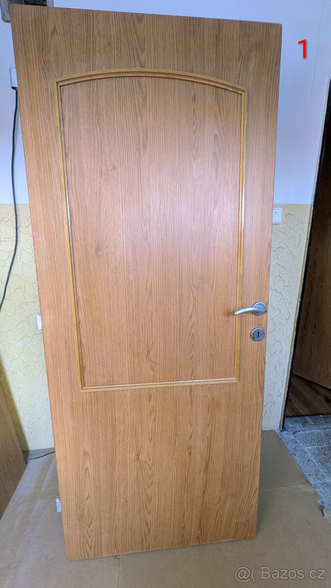 7x interierové dveře s kováním a zámkem - 2