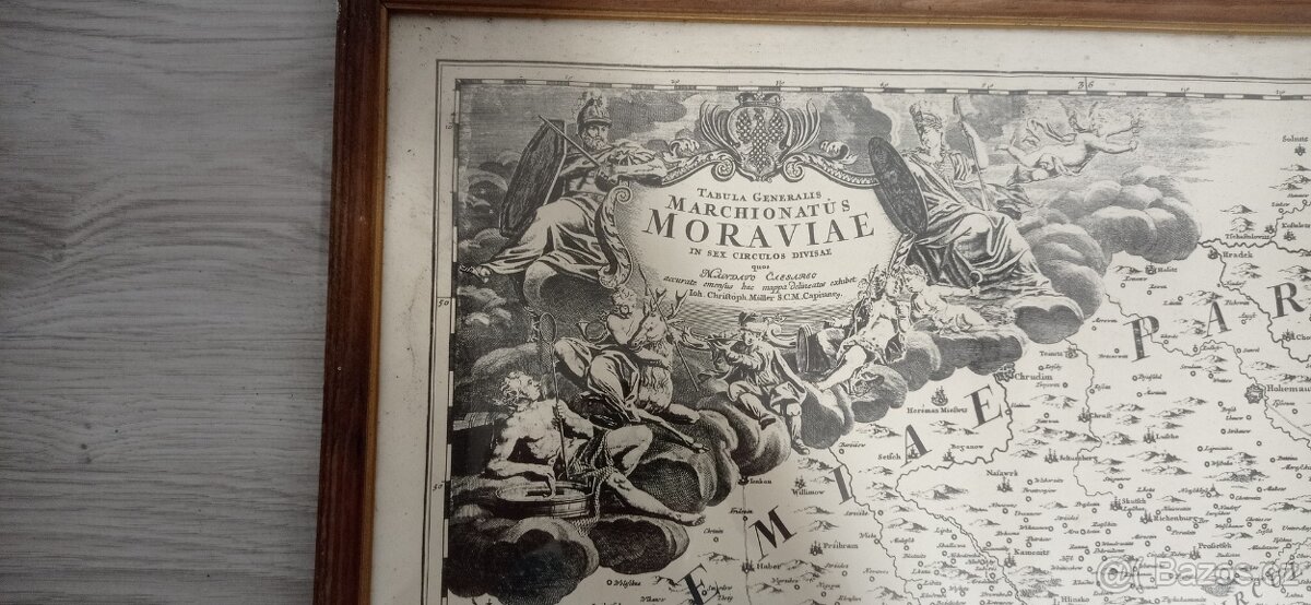 Obrazy mapa Moravy - 2