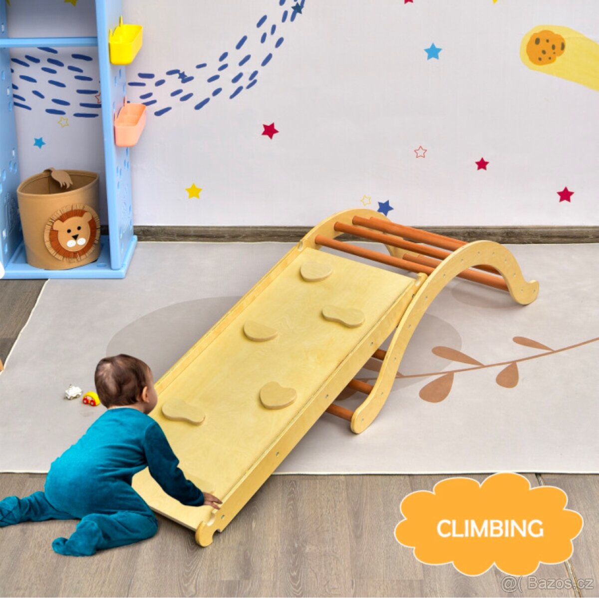 Multifunkční lezecká deska/houpacka - NOVÁ - 2