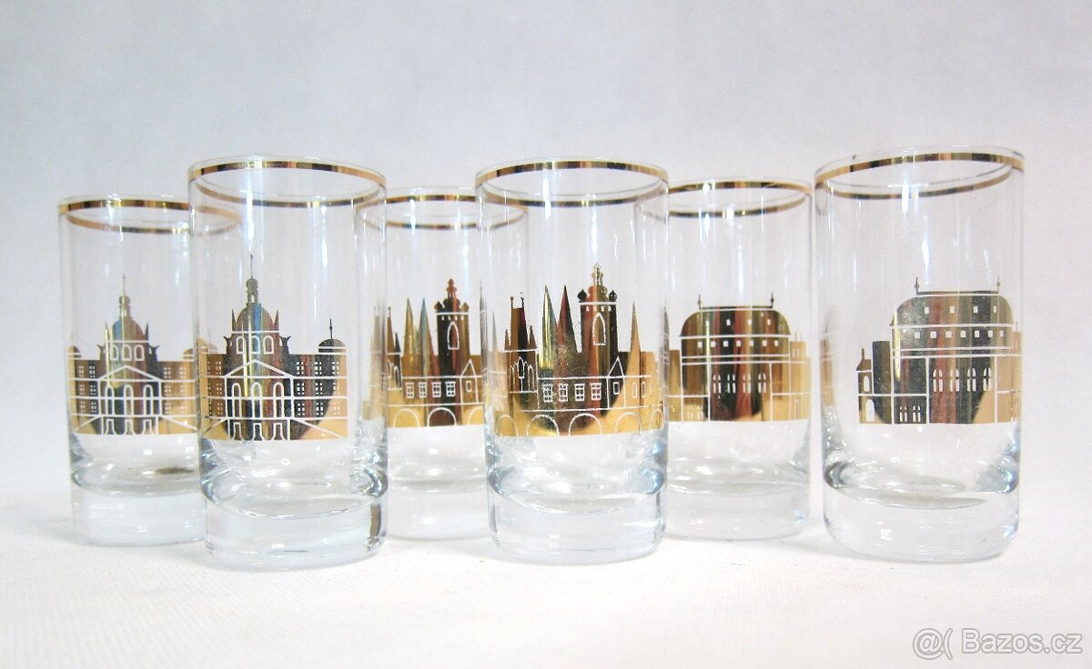 Praha - skleničky 1dcl - 2
