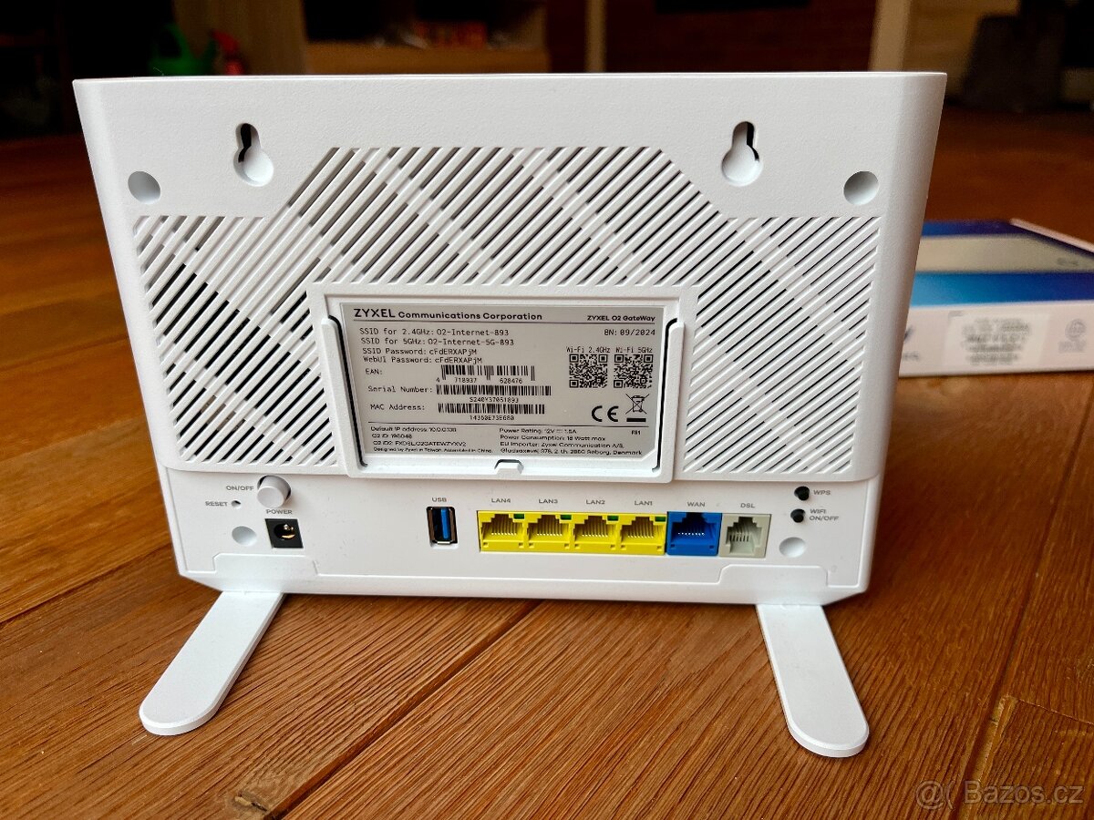 Wifi modem O2 Gateway router /VDSL, ZyXEL v záruce - 2