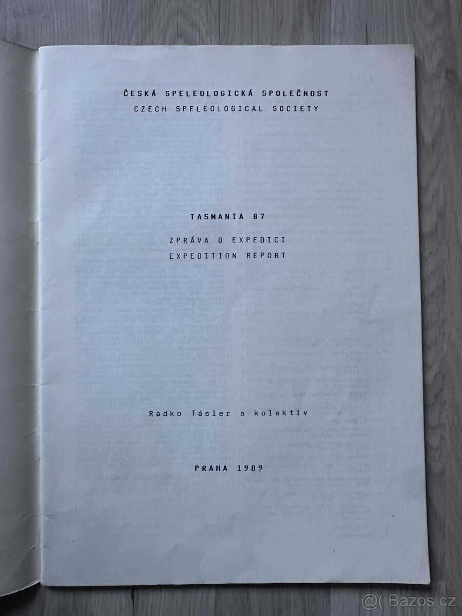 Speleologie - TASMANIA 1987 - ČSS - 2