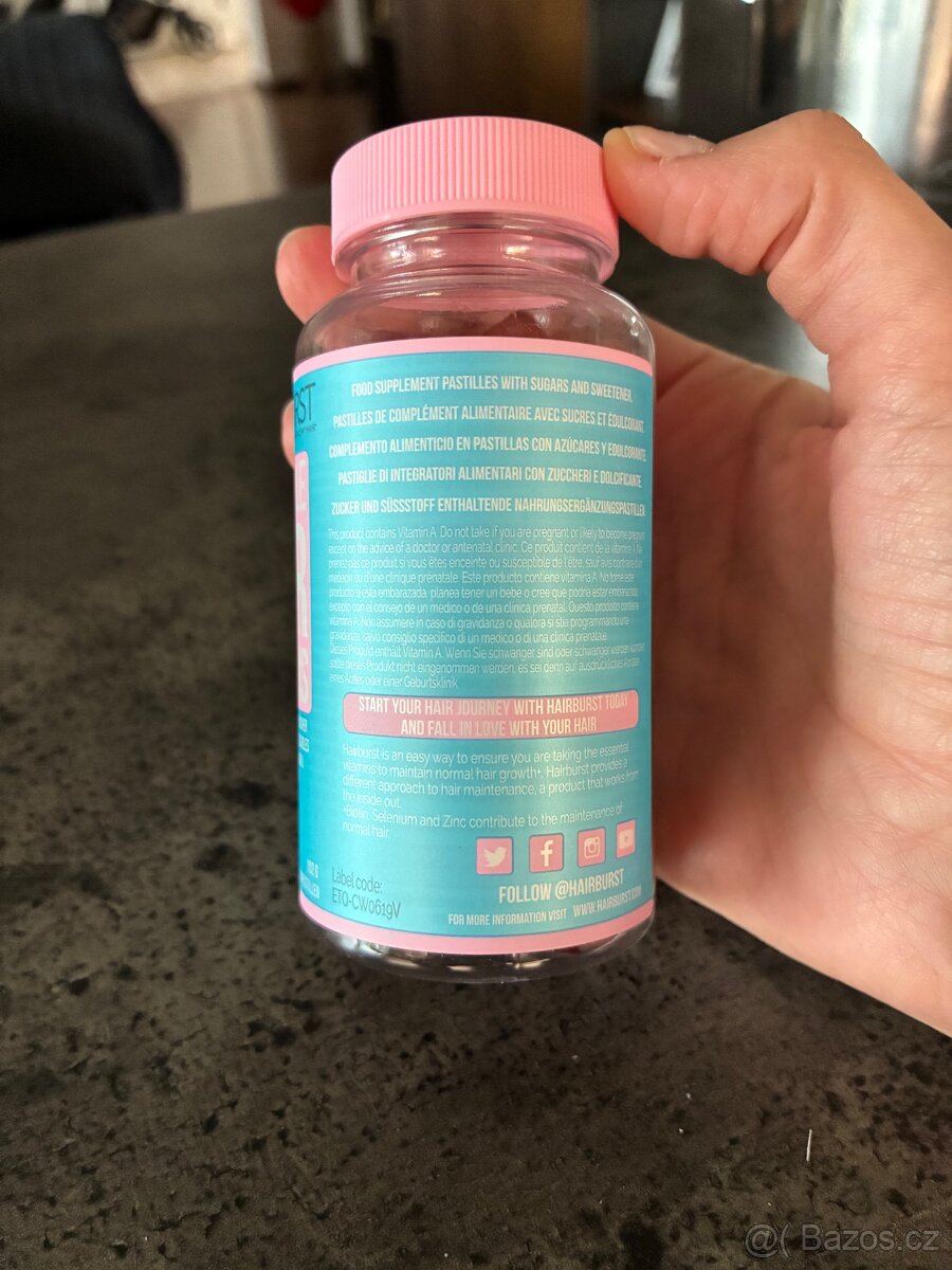 Hairburst Chewable Hair Vitamins, baleni na 30 dni - 2