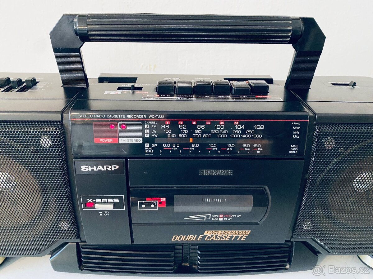 Radiomagnetofon Sharp WQ T238H, rok 1988 - 2