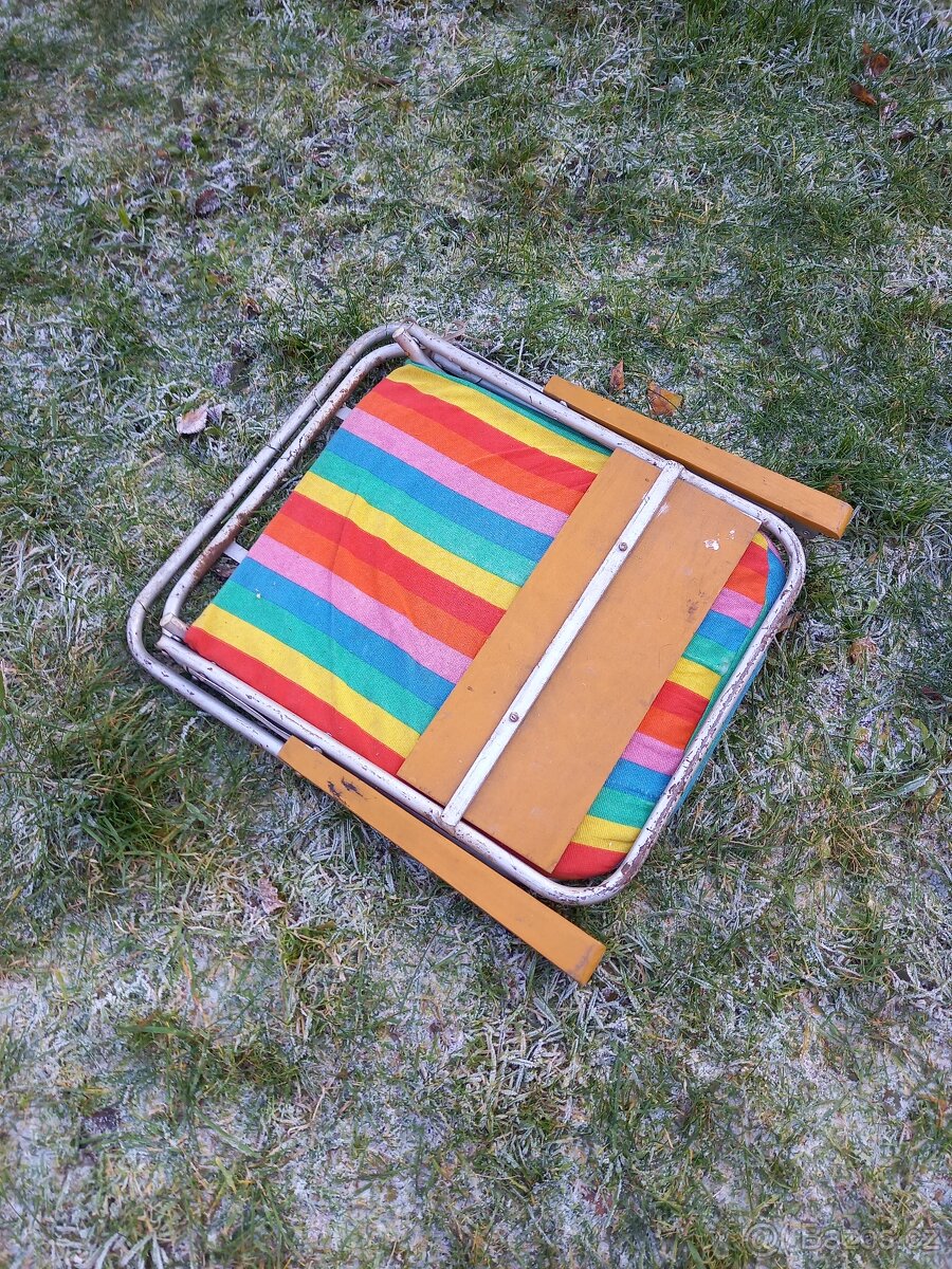 Retro skládací židle / křeslo - 2