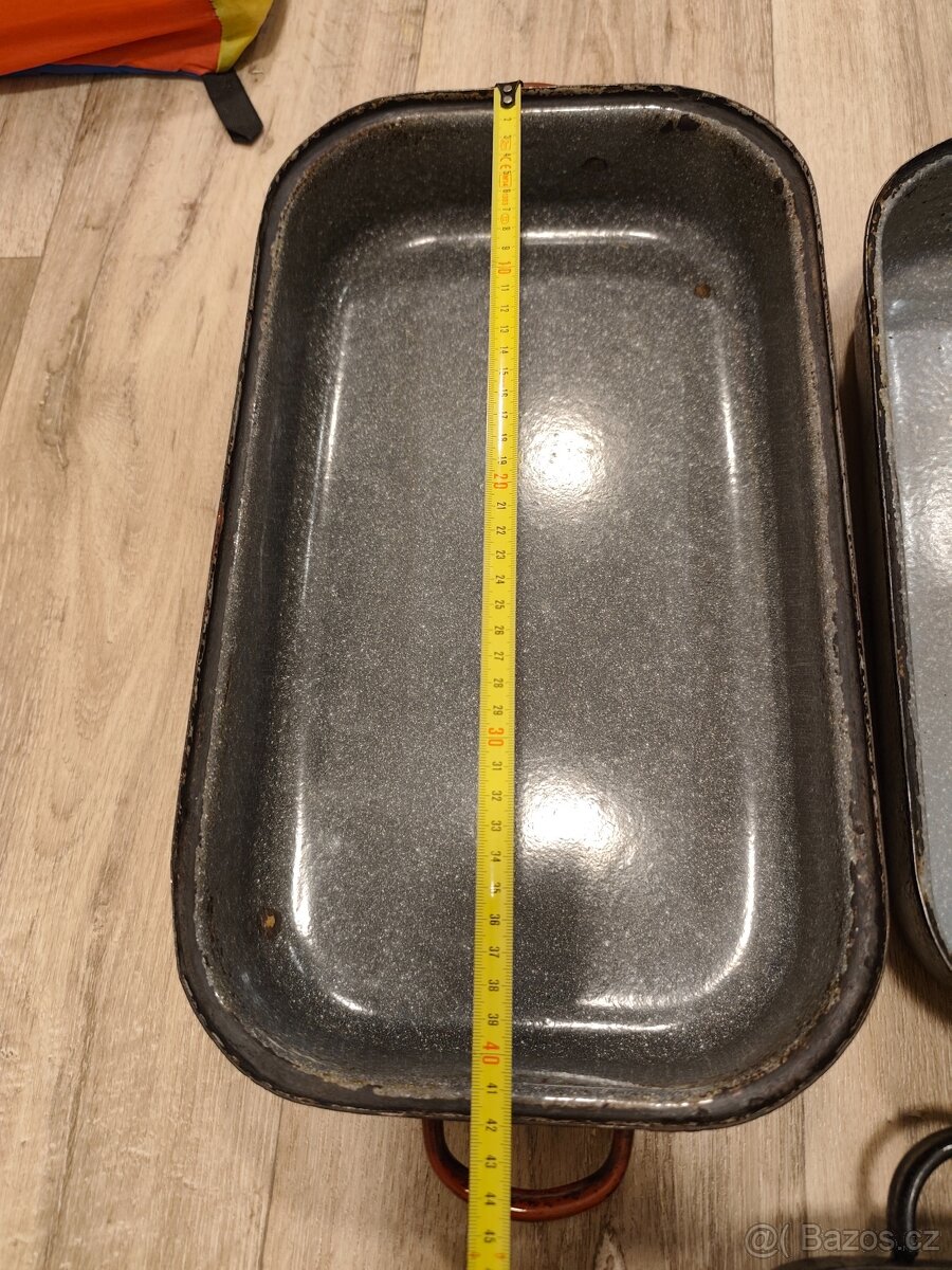 Smaltované pekáče + dortová forma srdce - 2