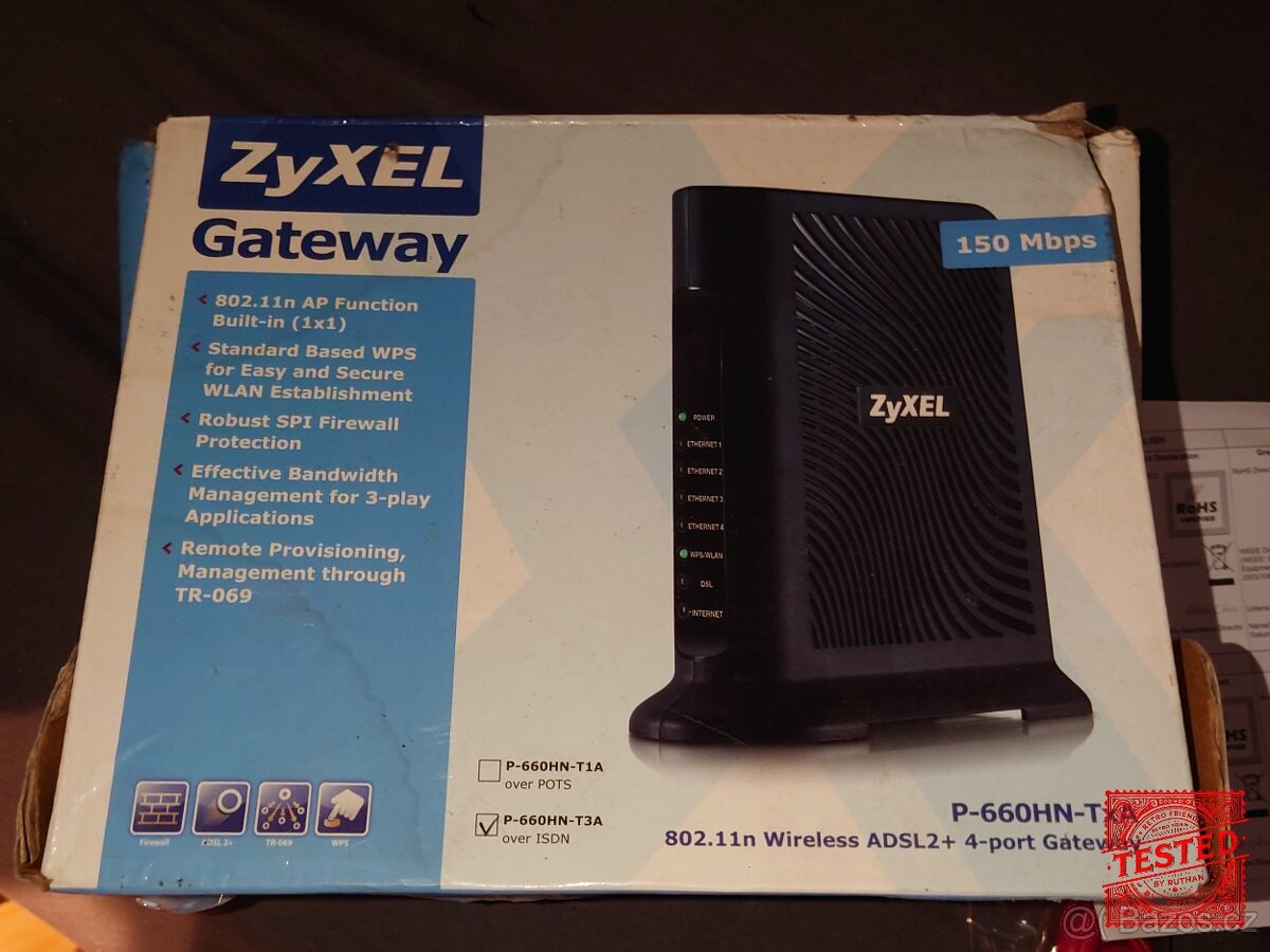 Zyxel ADSL+ Modem P-660HN-TxA otestovany - 2