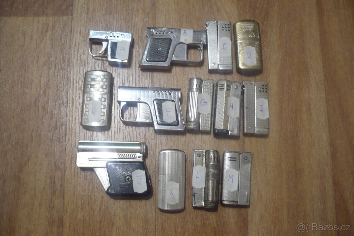 Prodej sbírky starých benzínových zapalovačů č. 2. - 2