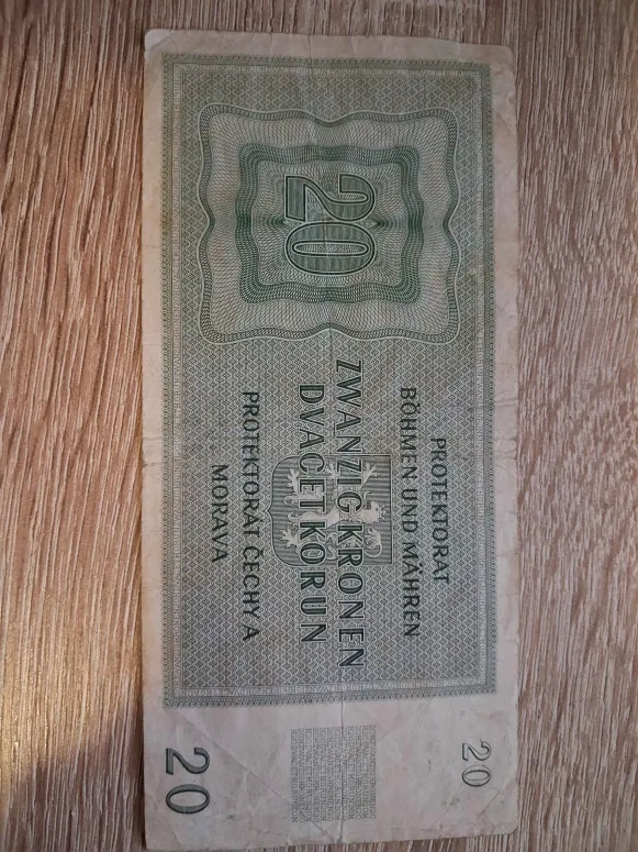 20 Korun - protektorát čechy a morava - 2