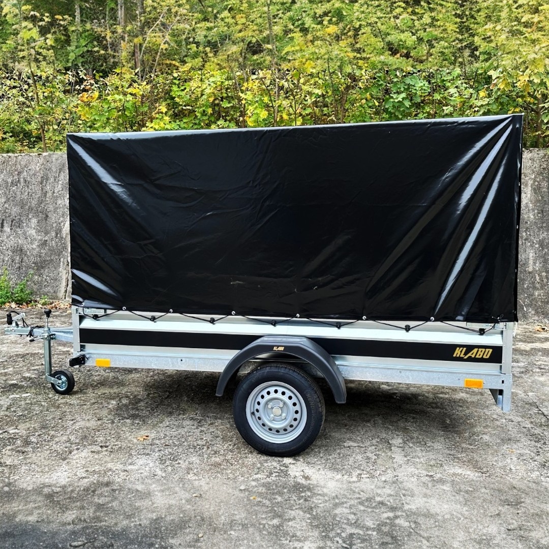 Český přívěsný vozík 750kg vysoká plachta, 2,65mx1,30mx1,45m - 2