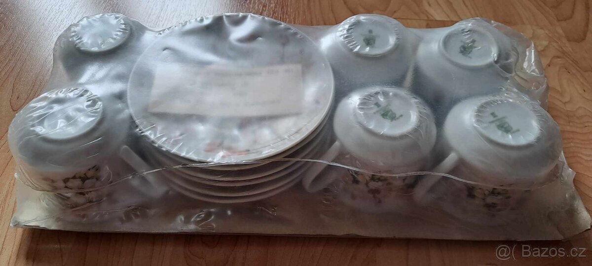 Kávové šálky s podšálky, sada 6 ks - 2