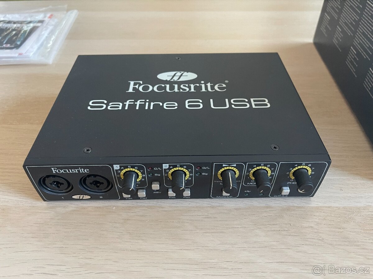 Prodám zvukovú kartu Focusrite Saffire 6 USB - 2
