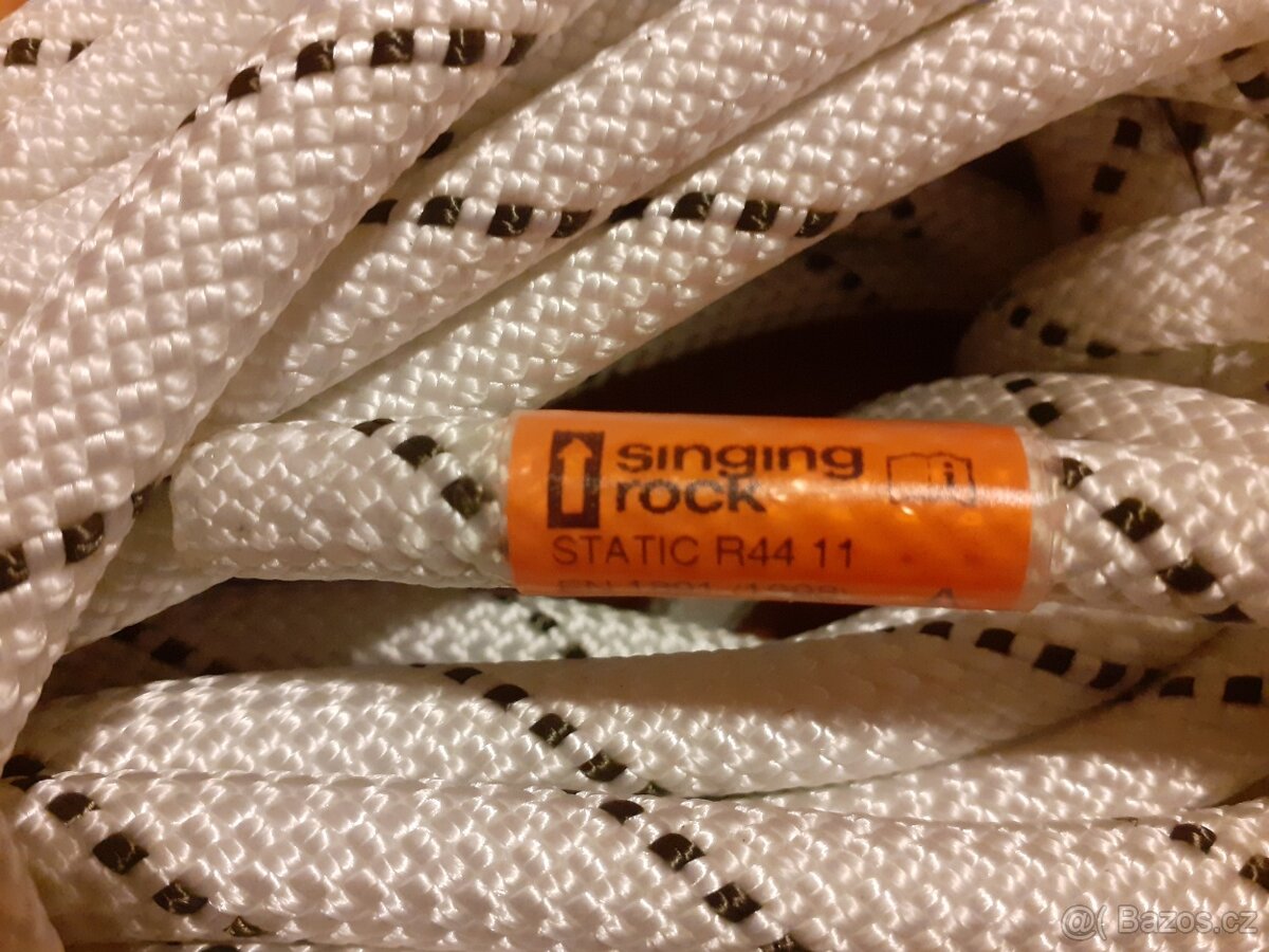 Nové statické lano Singing rock R44 11mm 30m - 2