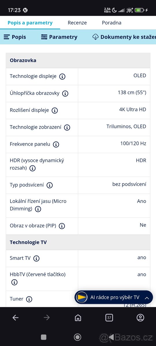 Televize Sony KD-55AG8 - 2