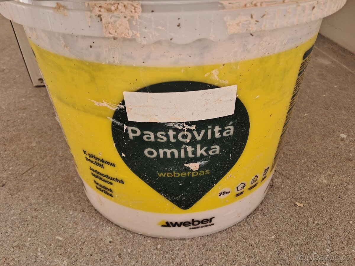 Pastovitá omítka weberpas - 2