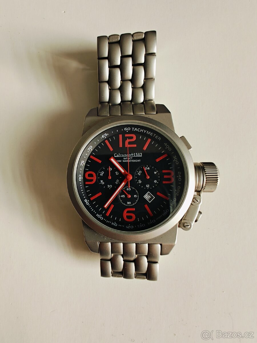 Calvaneo 1583 Red Impact - hodinky německé značky - 2