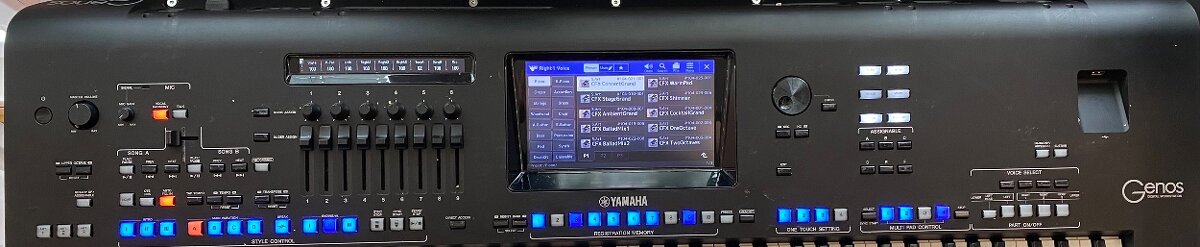 Yamaha Genos - bezvadný stav, základní set, volitelně stojan - 2