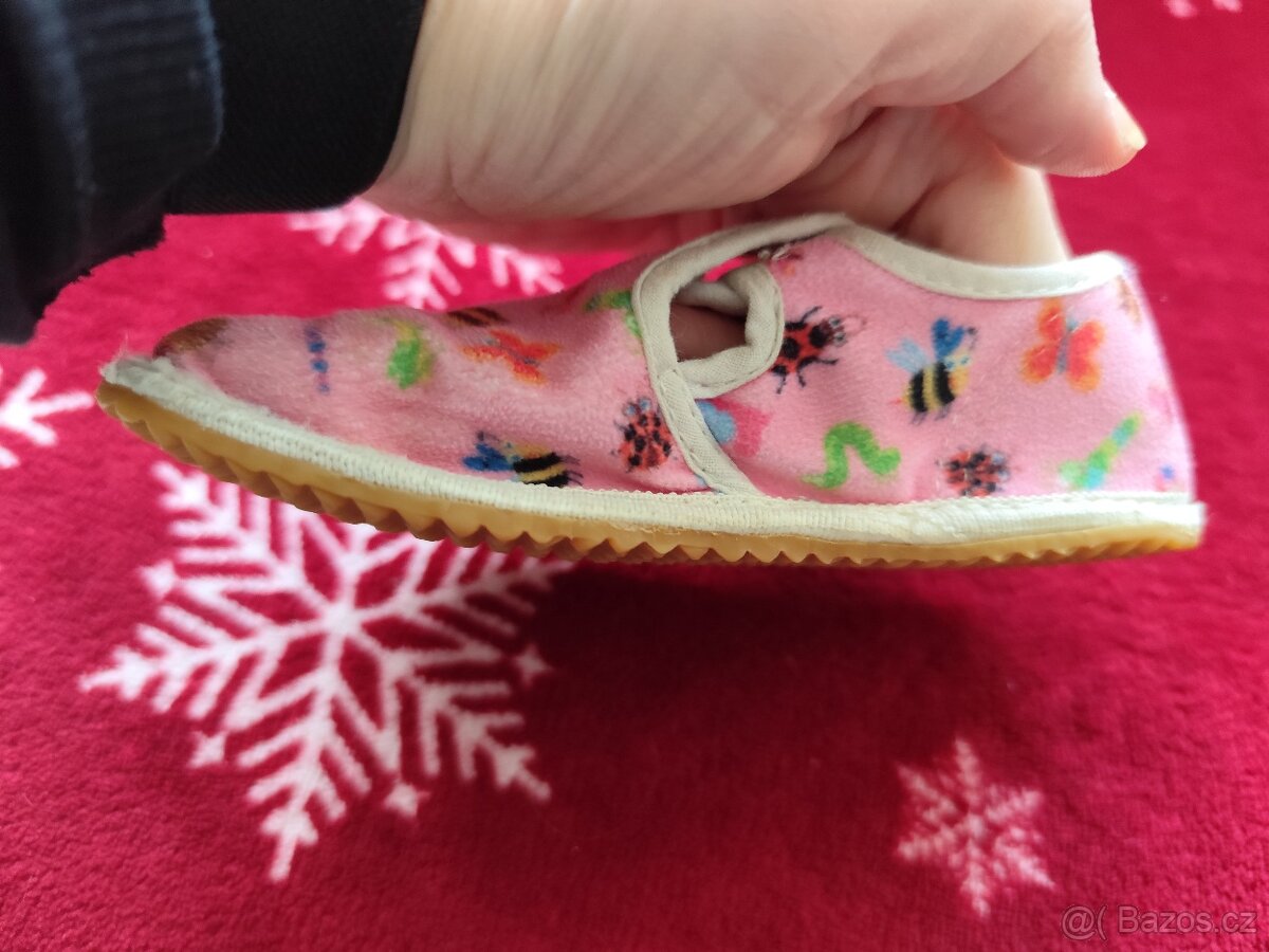 Barefoot (bosé) bačkory růžové vel. 24 stélka 150 mm - 2