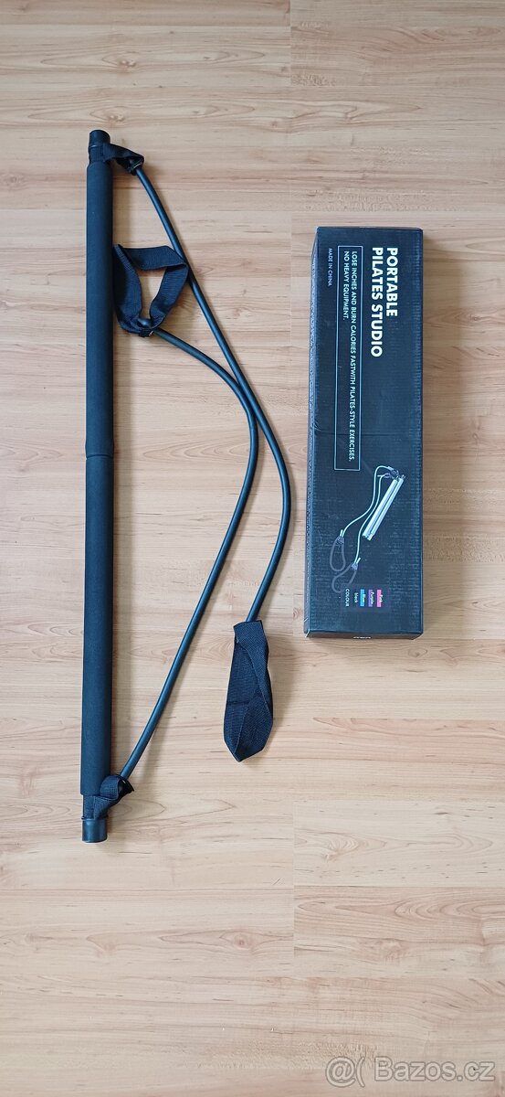 Posilovaci a protahovací tyč s gumou, Pilates Sticks - 2
