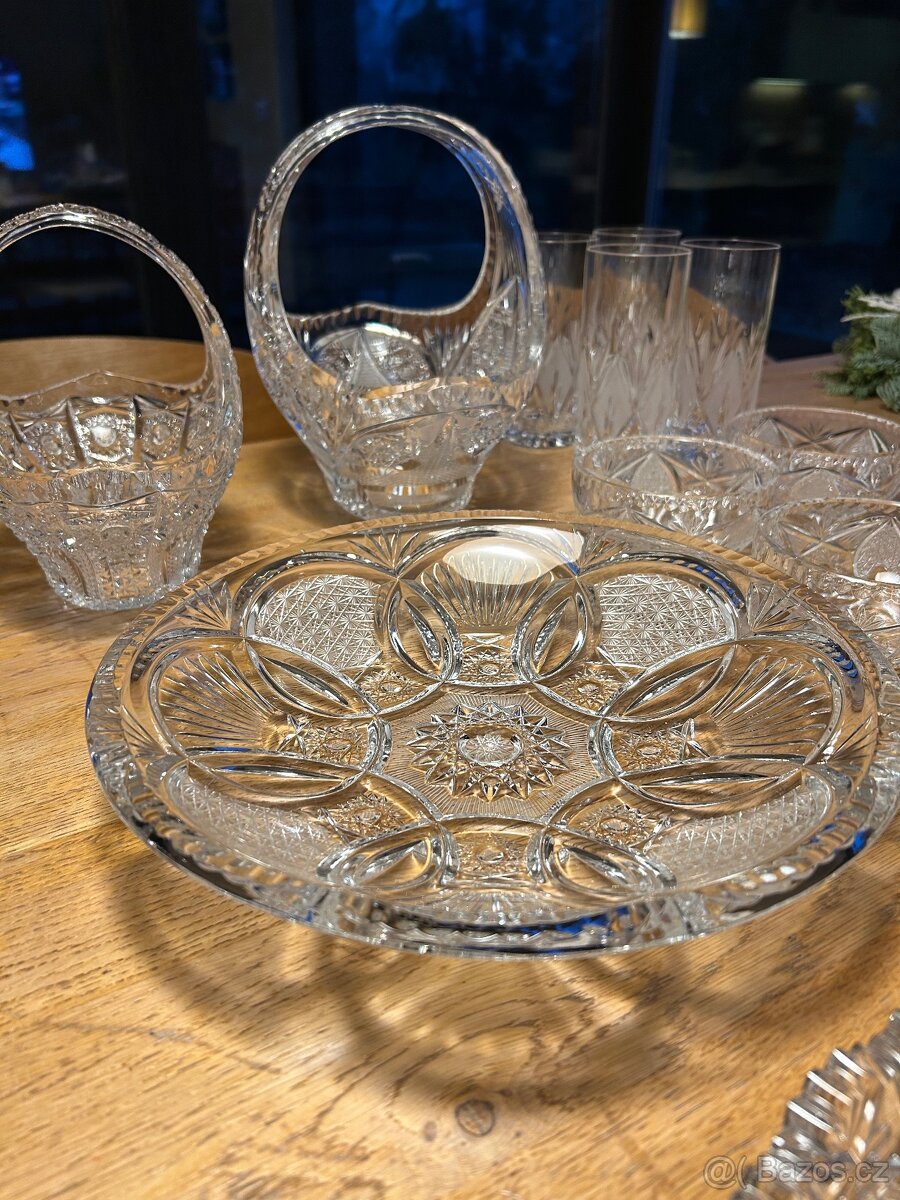 Bohemia crystal - sada ručně broušeného křišťálu. - 2