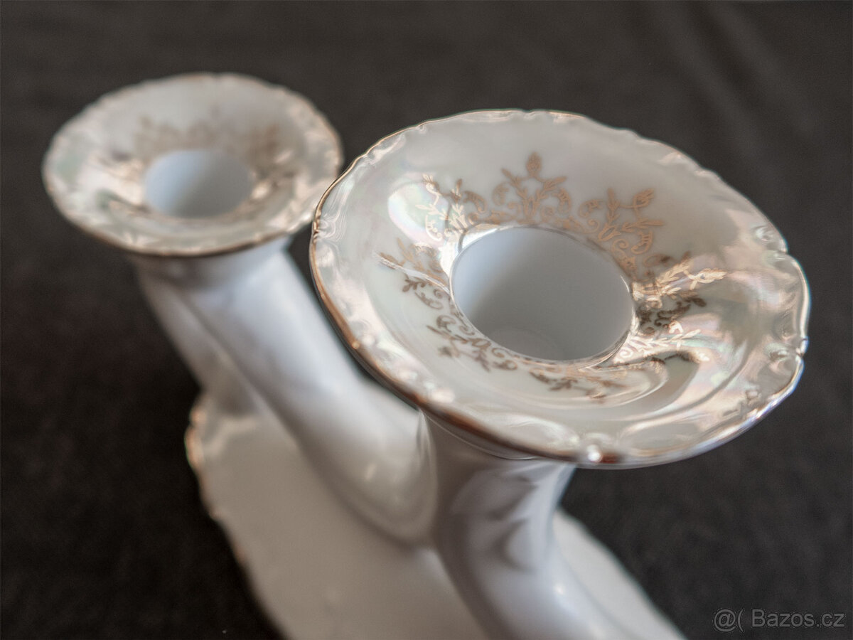 Velký porcelánový svícen - 2