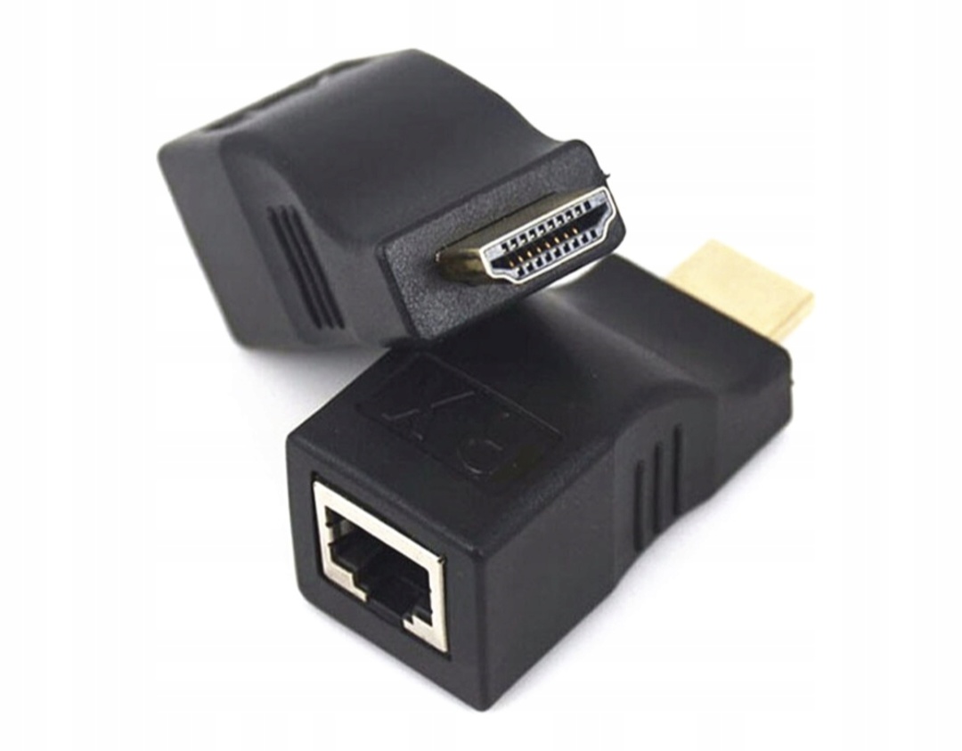 EXTENDER HDMI PŘES KONEKTOR RJ45 CAT 5E/6 30M 4K - 2