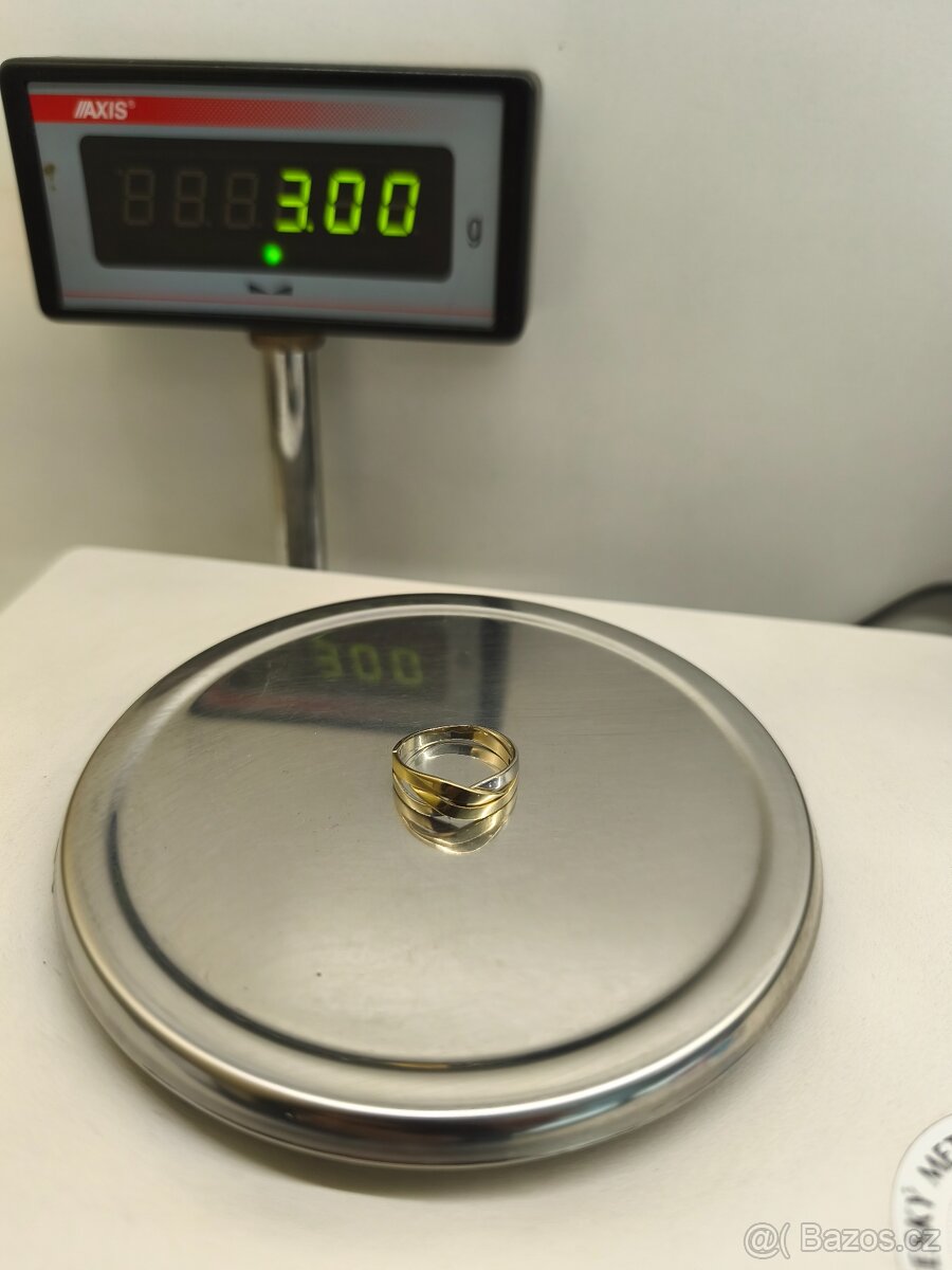Prsten zlatý 14K - 2