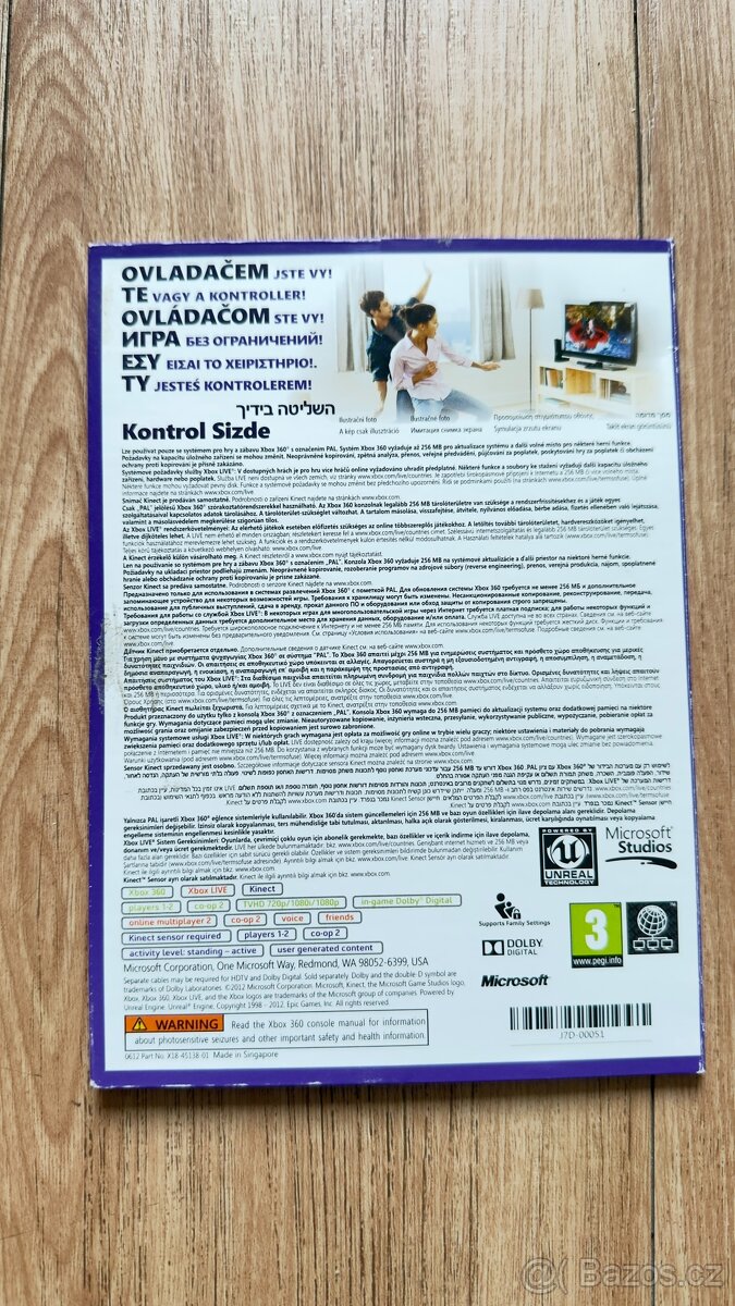 Prodám na xbox 360 hru Kinect Adventures - 2