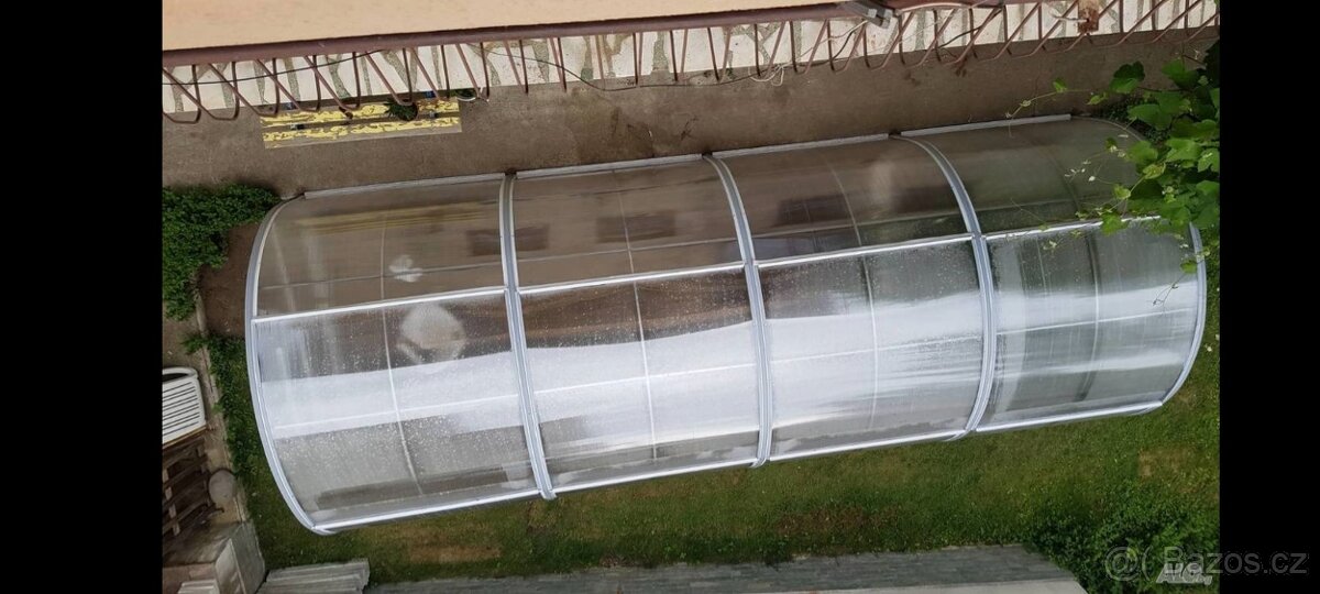 Skleník polykarbonátový 3 x 6 m čirý - 2