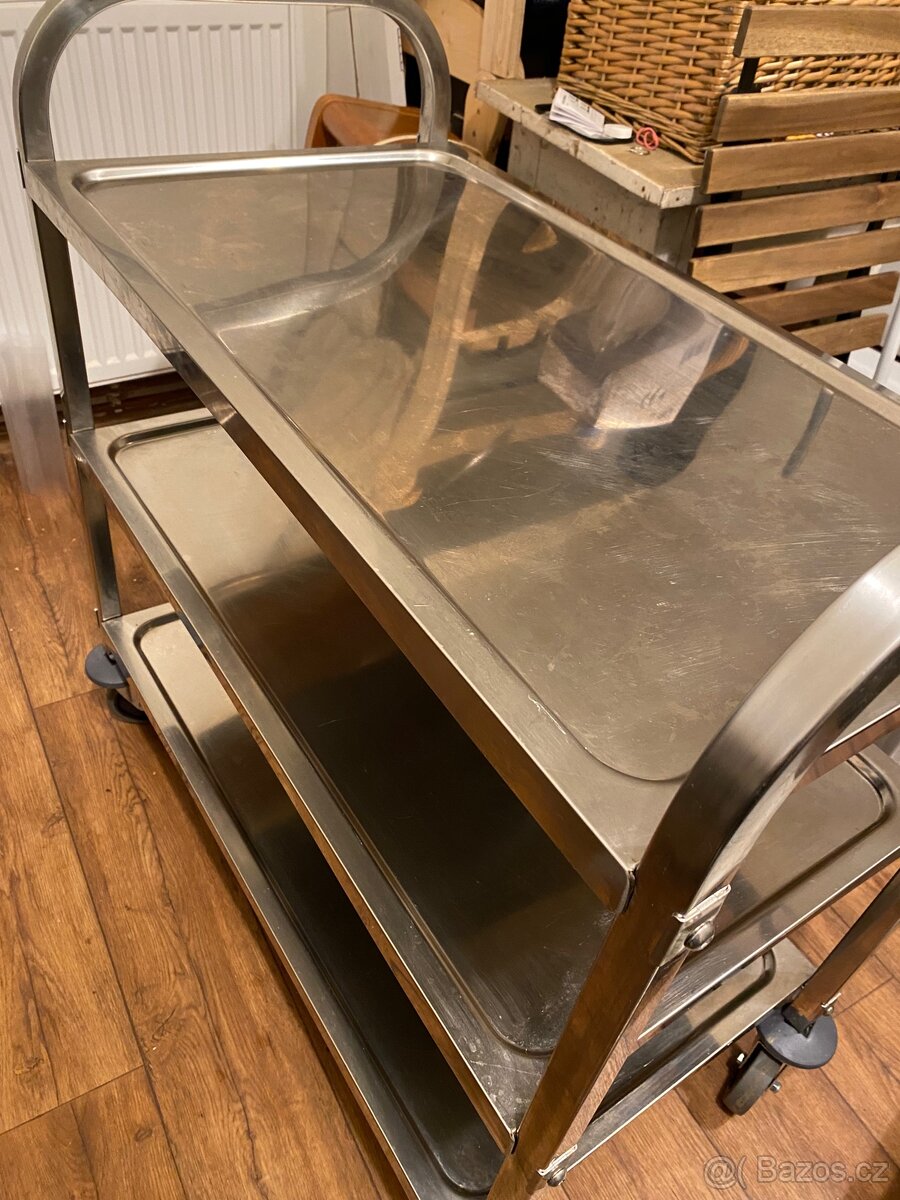 Vozík nerezový 3 policový - 2