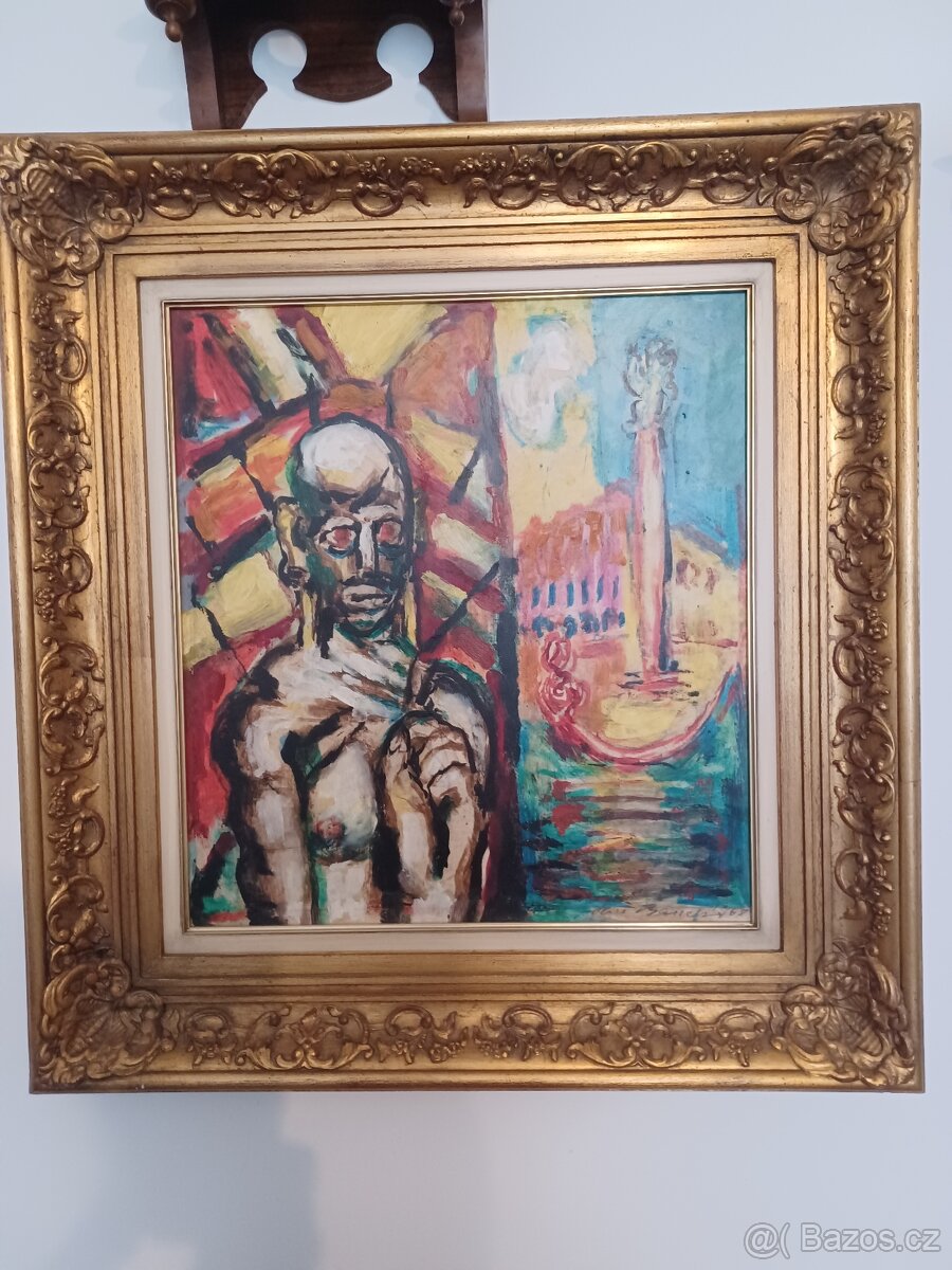 Jan Bauch. Olej na desce. Katalogový. - 2