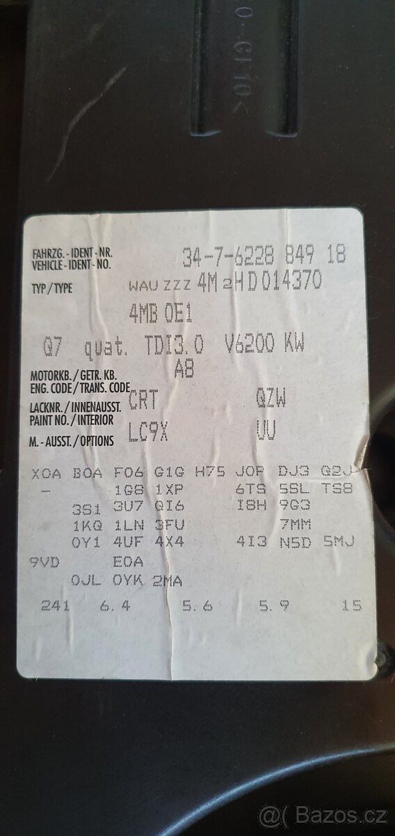 Audi A6, Q7 Quatro - Subwoofer do kufru - 2