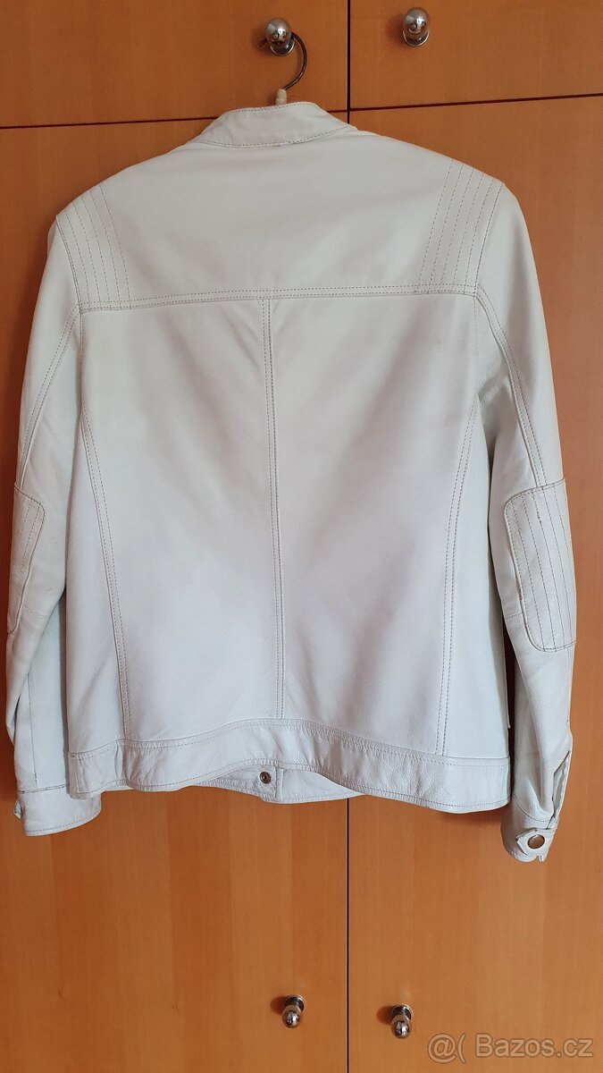 Bílá kožená bunda - 2