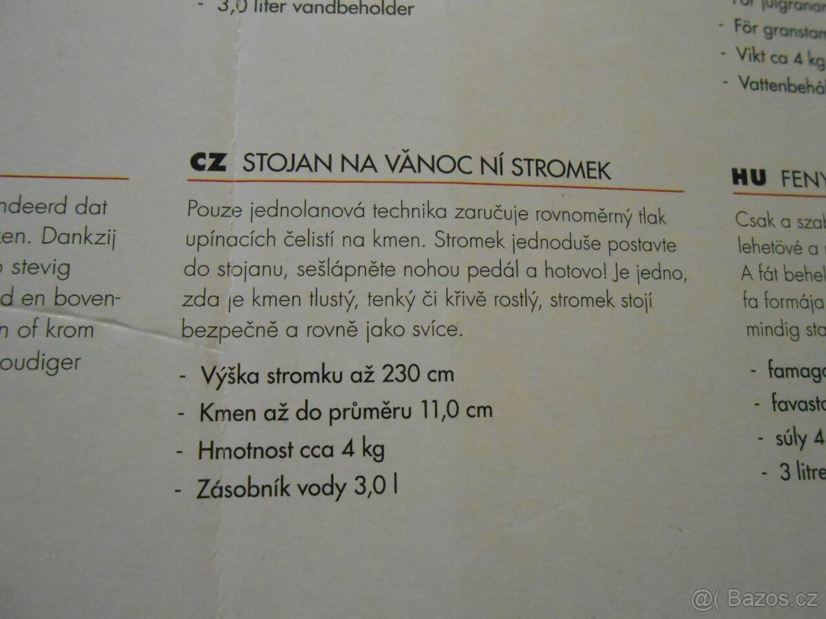 Stojánek na vánoční stromek KRINNER BASIC-M - použitý - 2