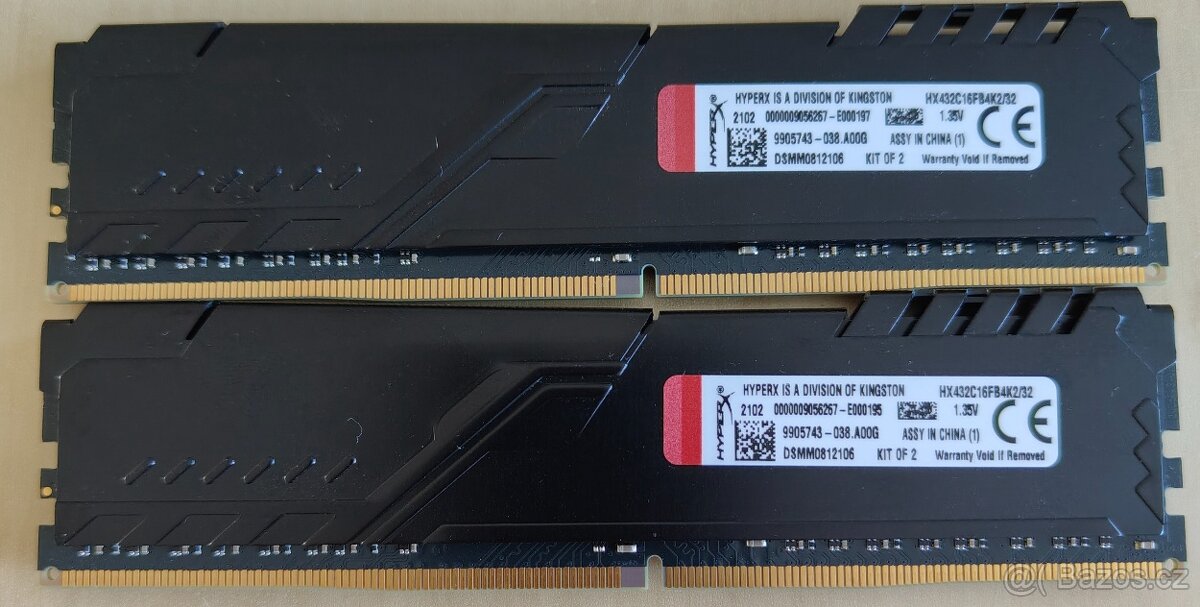 DDR 4 HyperX 32gb(2x16) 3200mhz - 2