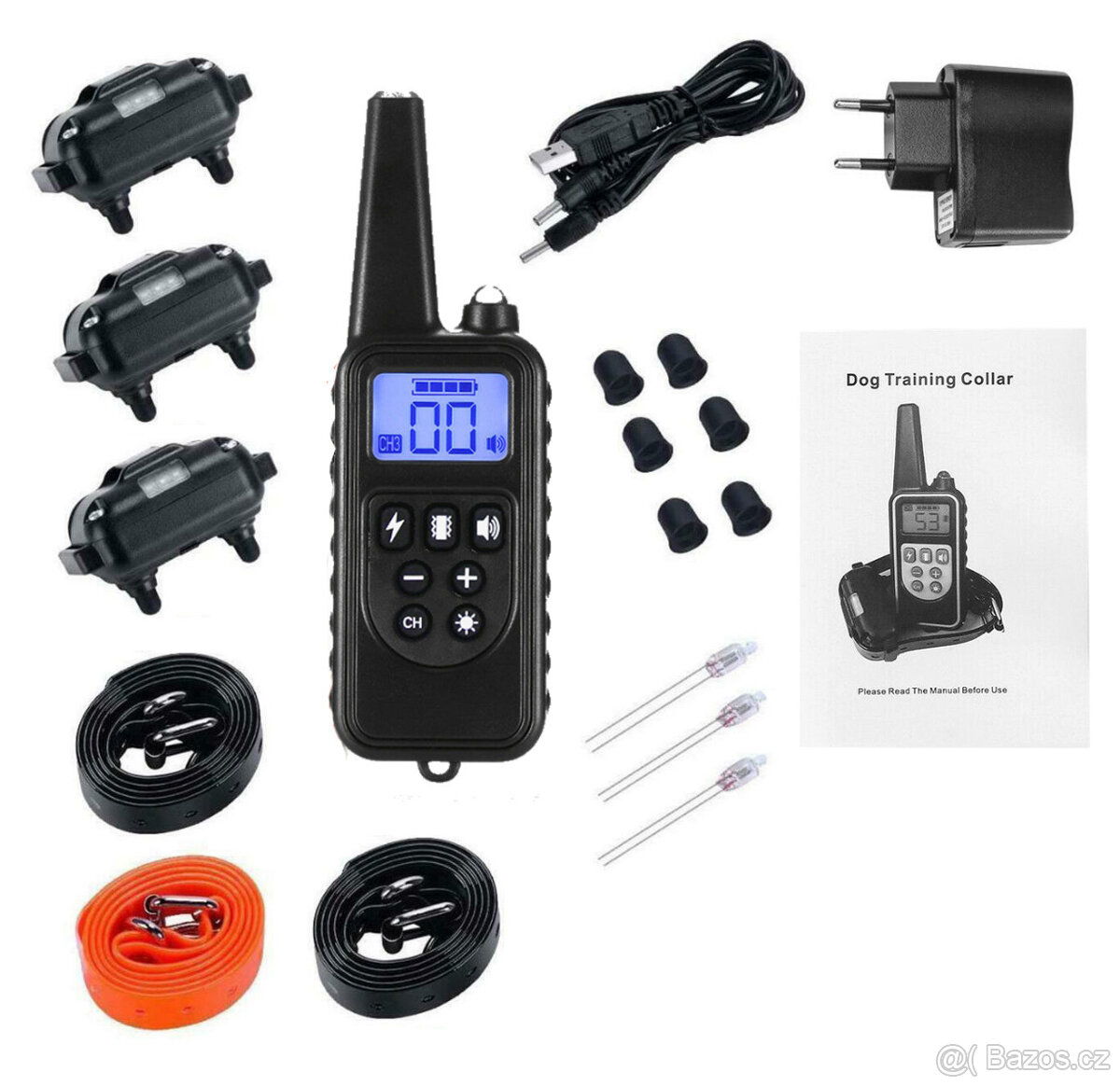 Elektrický výcvikový obojek pro 3 psy Patpet 776 - 2