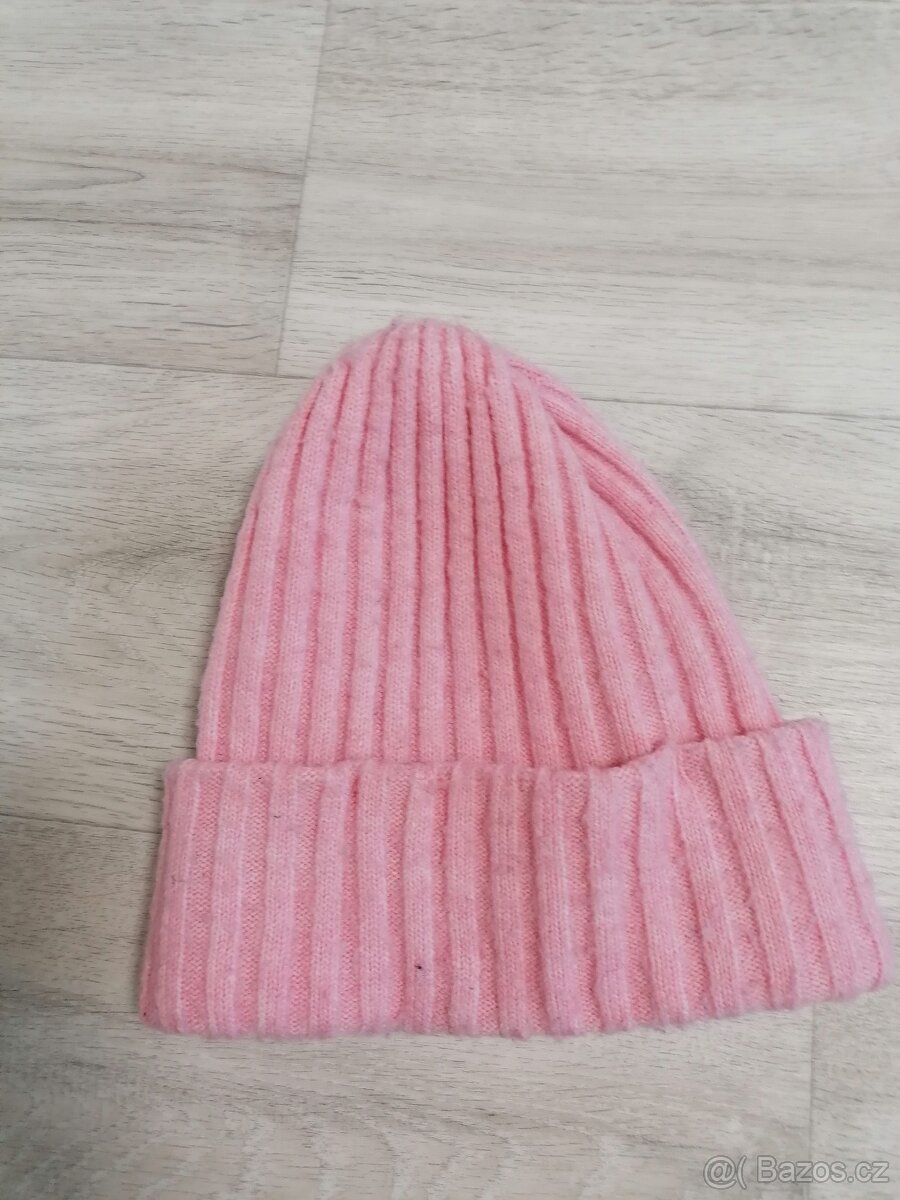 dívčí zimní čepice H&M 152/170 12-14 let - 2