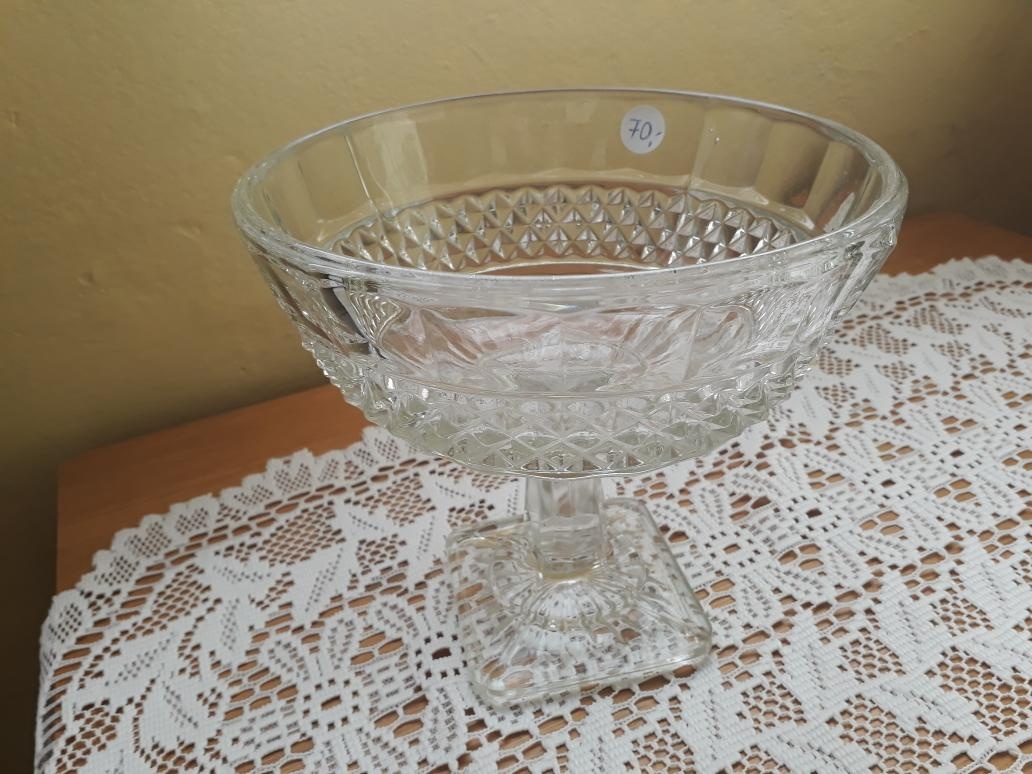 sklo - mísa, tácky - 2